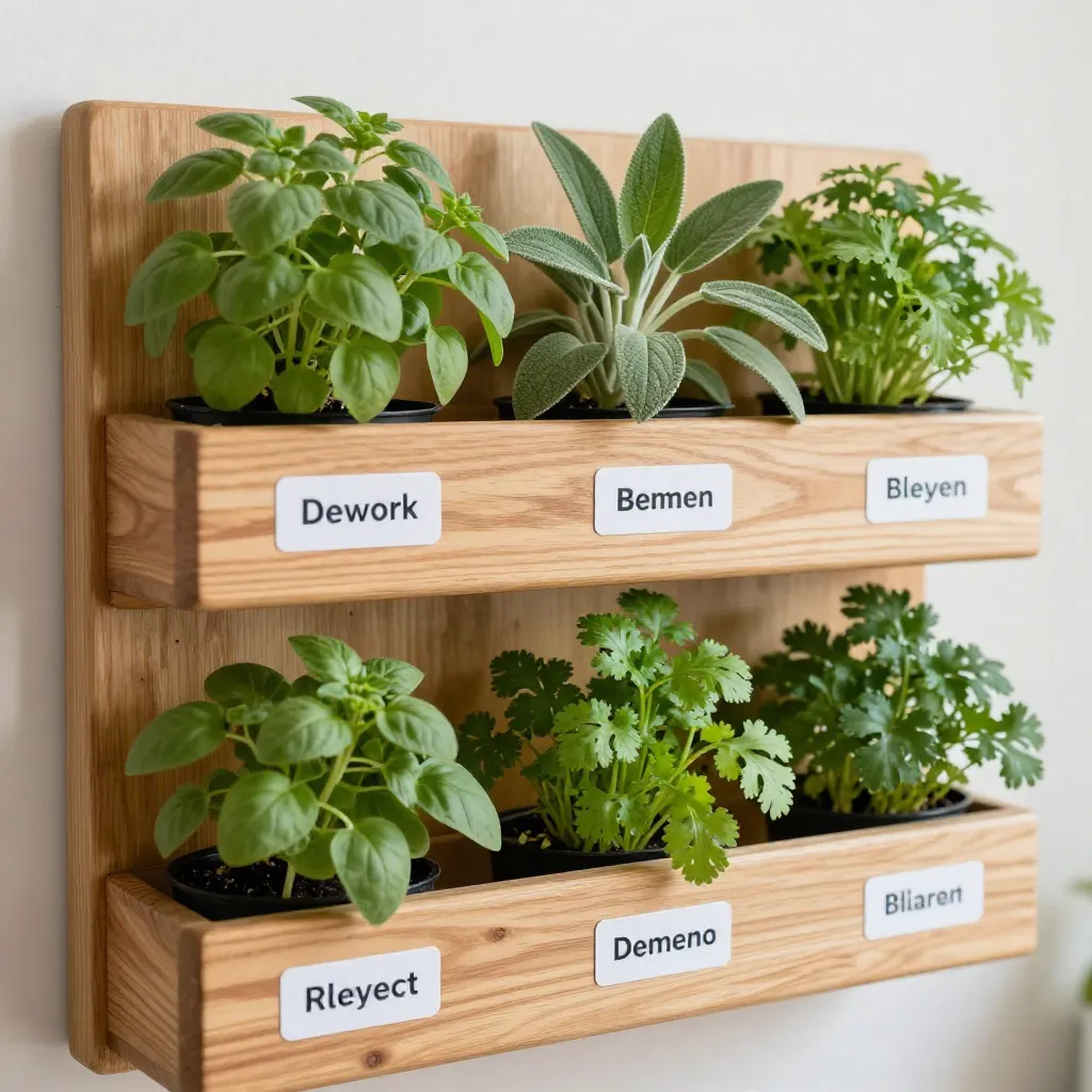 Fresh basil plant growth