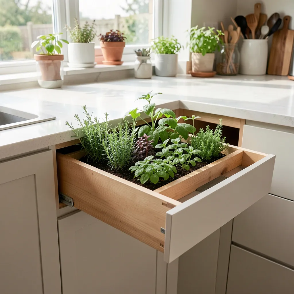 Herb garden technical display