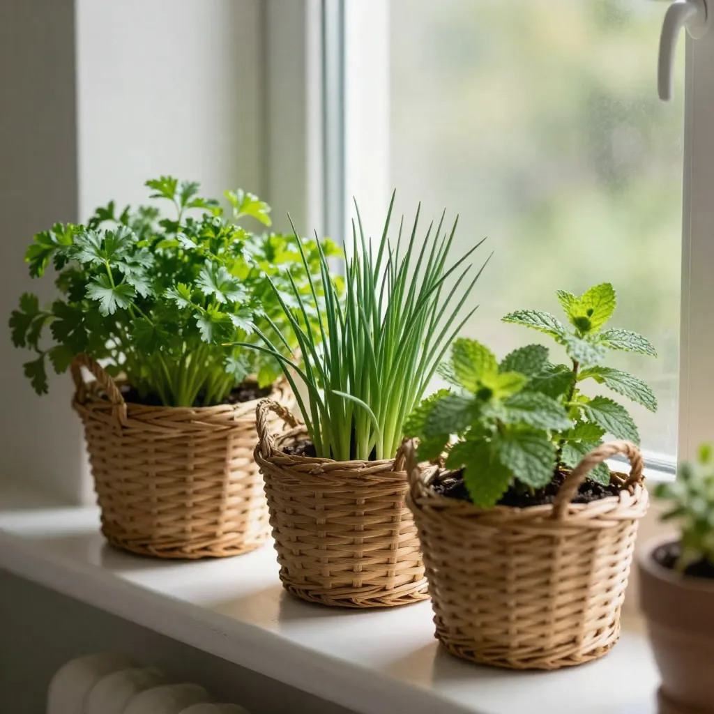 Garnished dish presentation